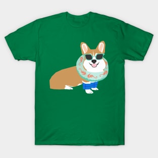 Swim Time Corgi T-Shirt